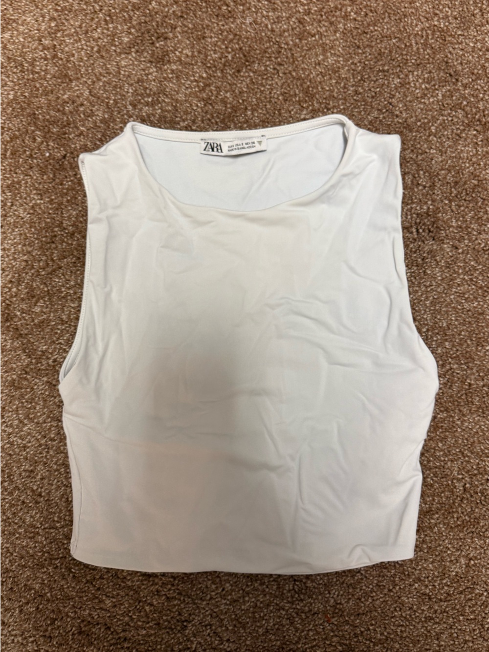 Zara white muscle tank